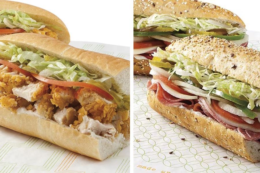 Four Publix subs