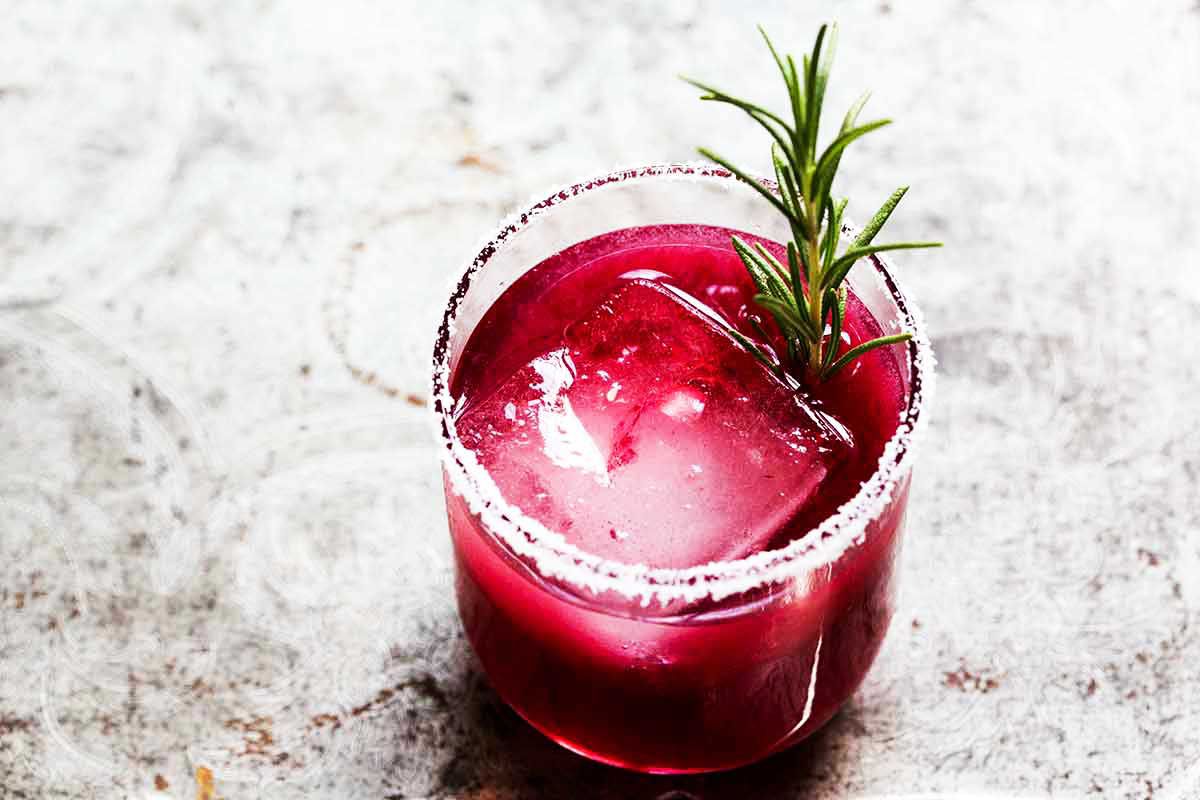 Pomegranate Lime Juice cocktail