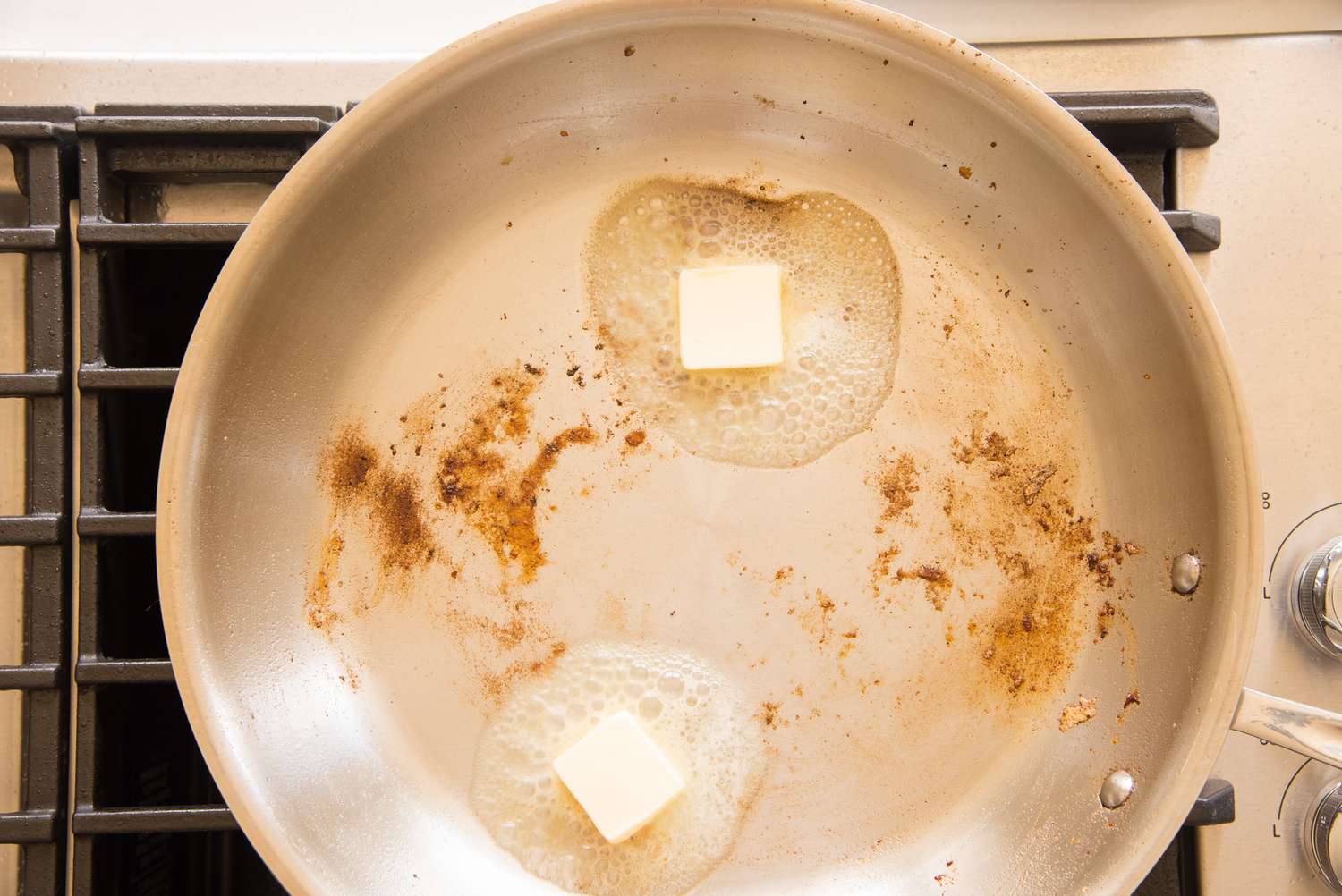 Butter Added to Pan After Cooked Lemon Pepper Chicken Removed 