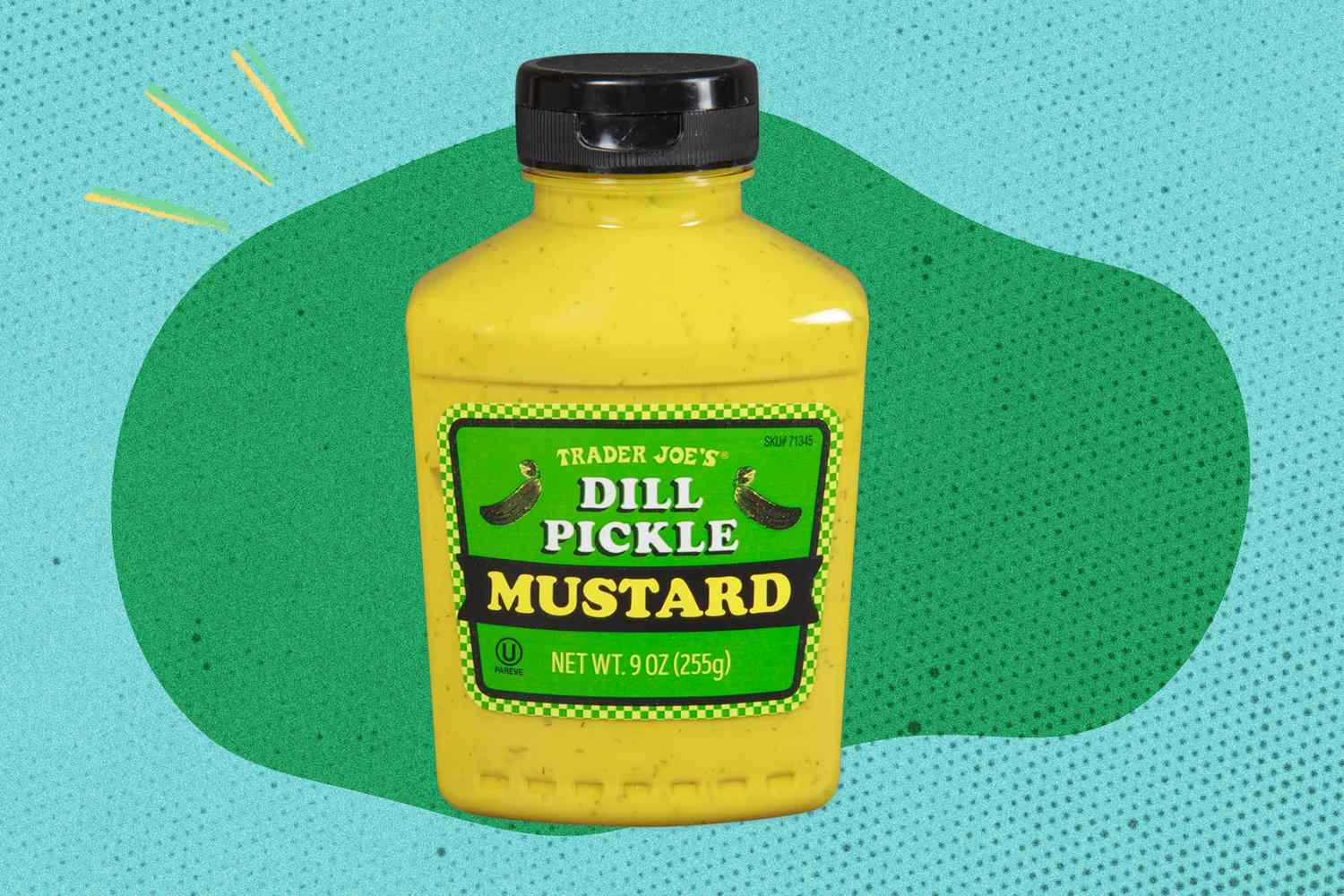 A bottle of Trader Joe's Dill Pickle Mustard