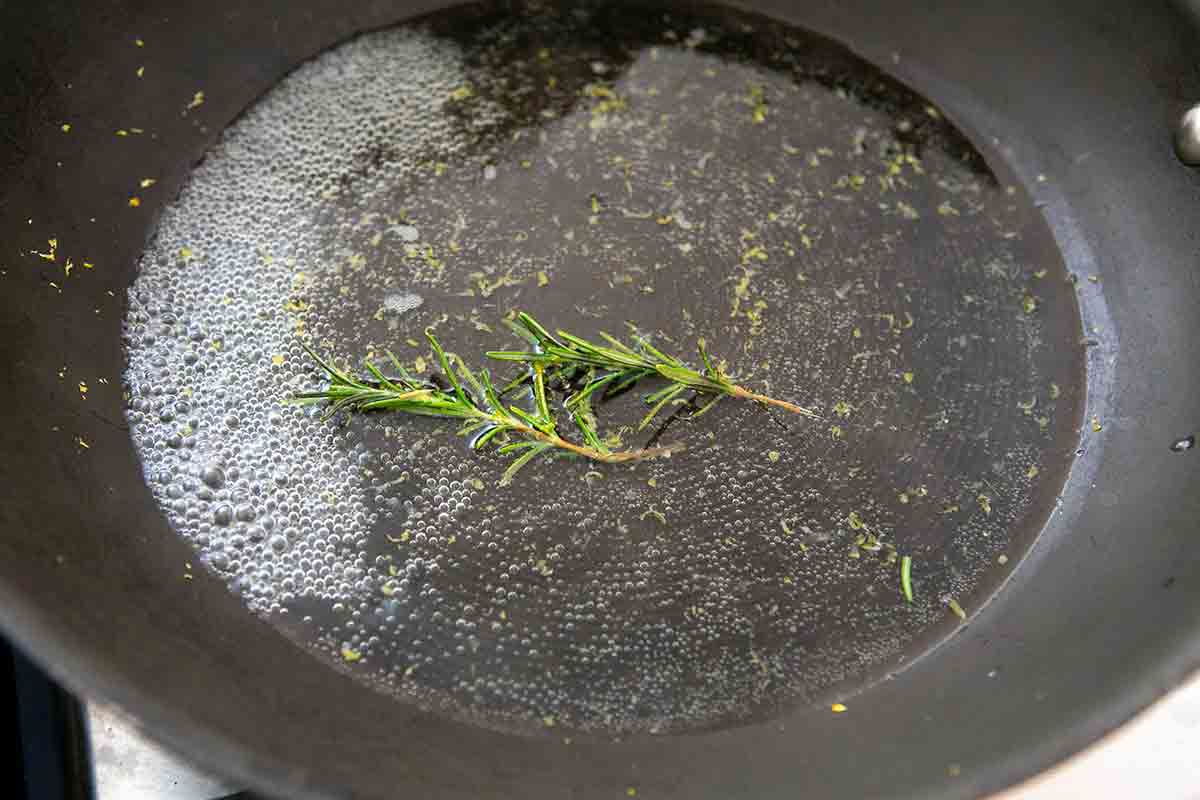 infuse oil with rosemary for cauliflower couscous