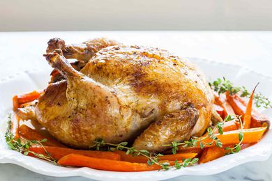 Roast Chicken with Carrots