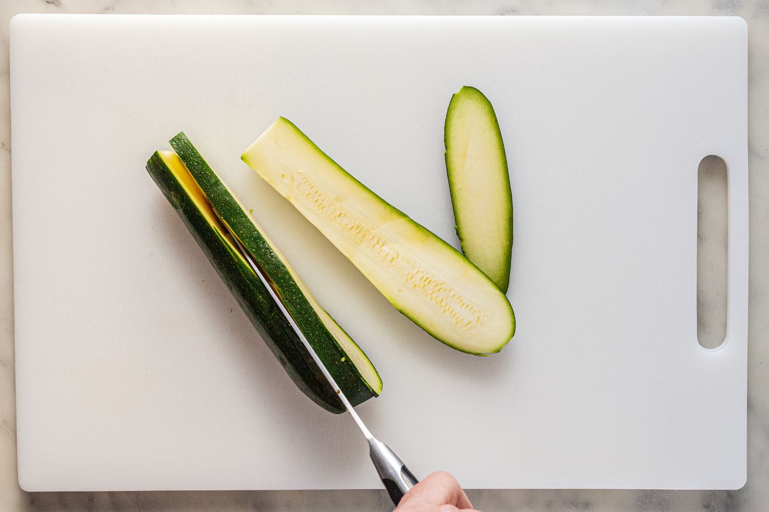 Eggplant and Zucchini cut and roasted