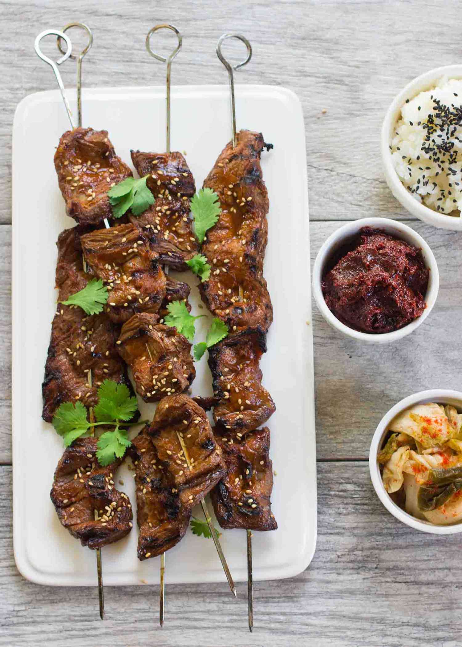 Korean Beef Skewers