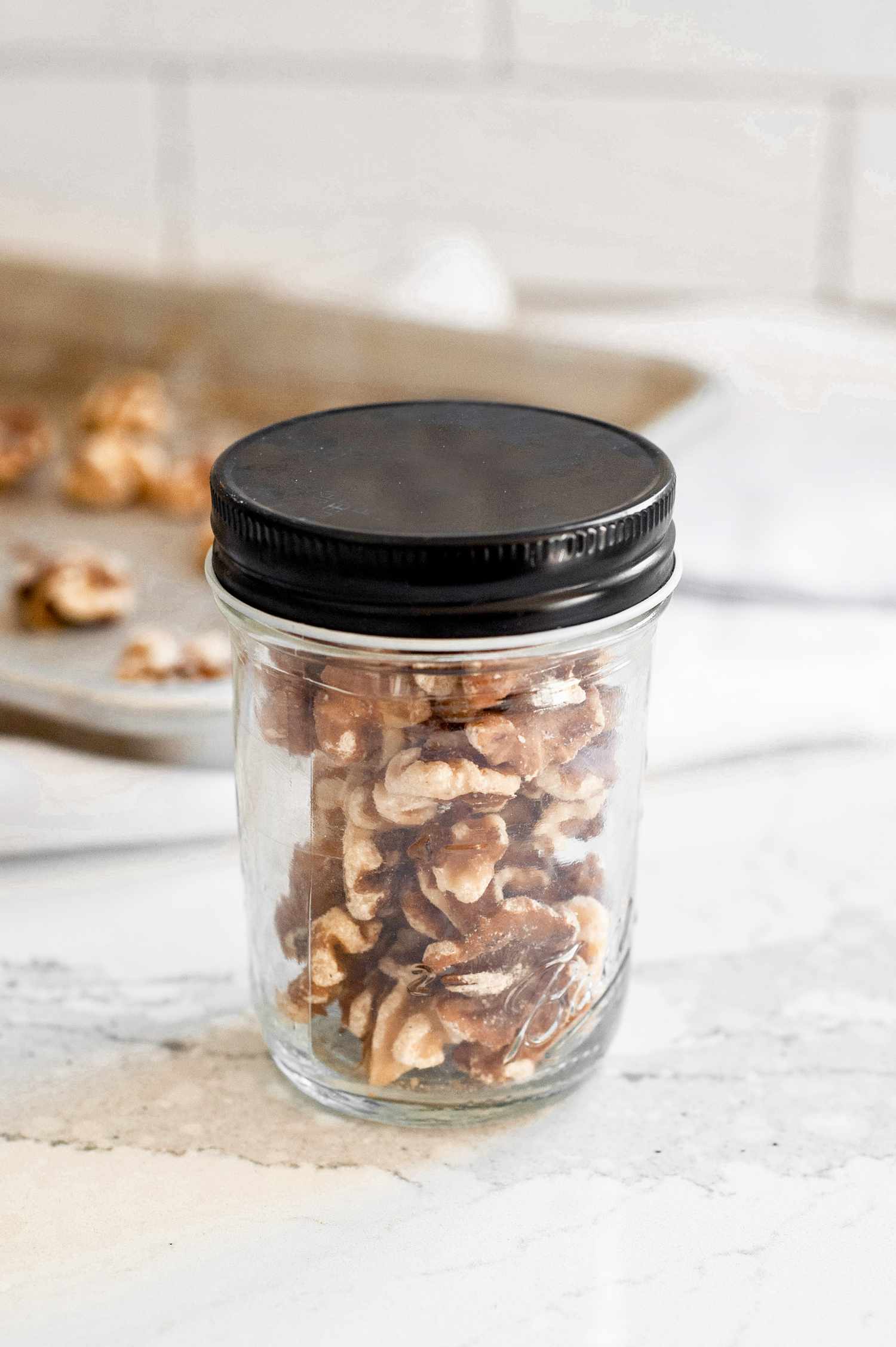 Toasted Walnuts in a Jar
