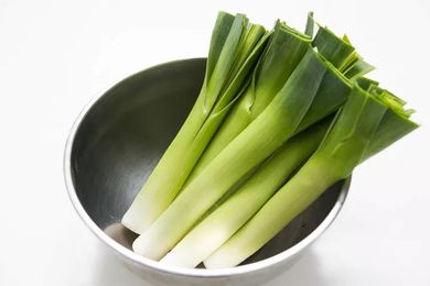 Bowl of Washed Leeks