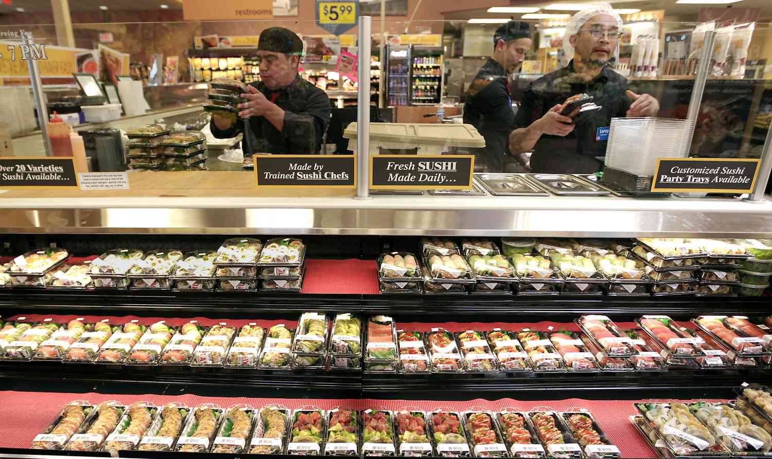 Sushi stand at Kroger