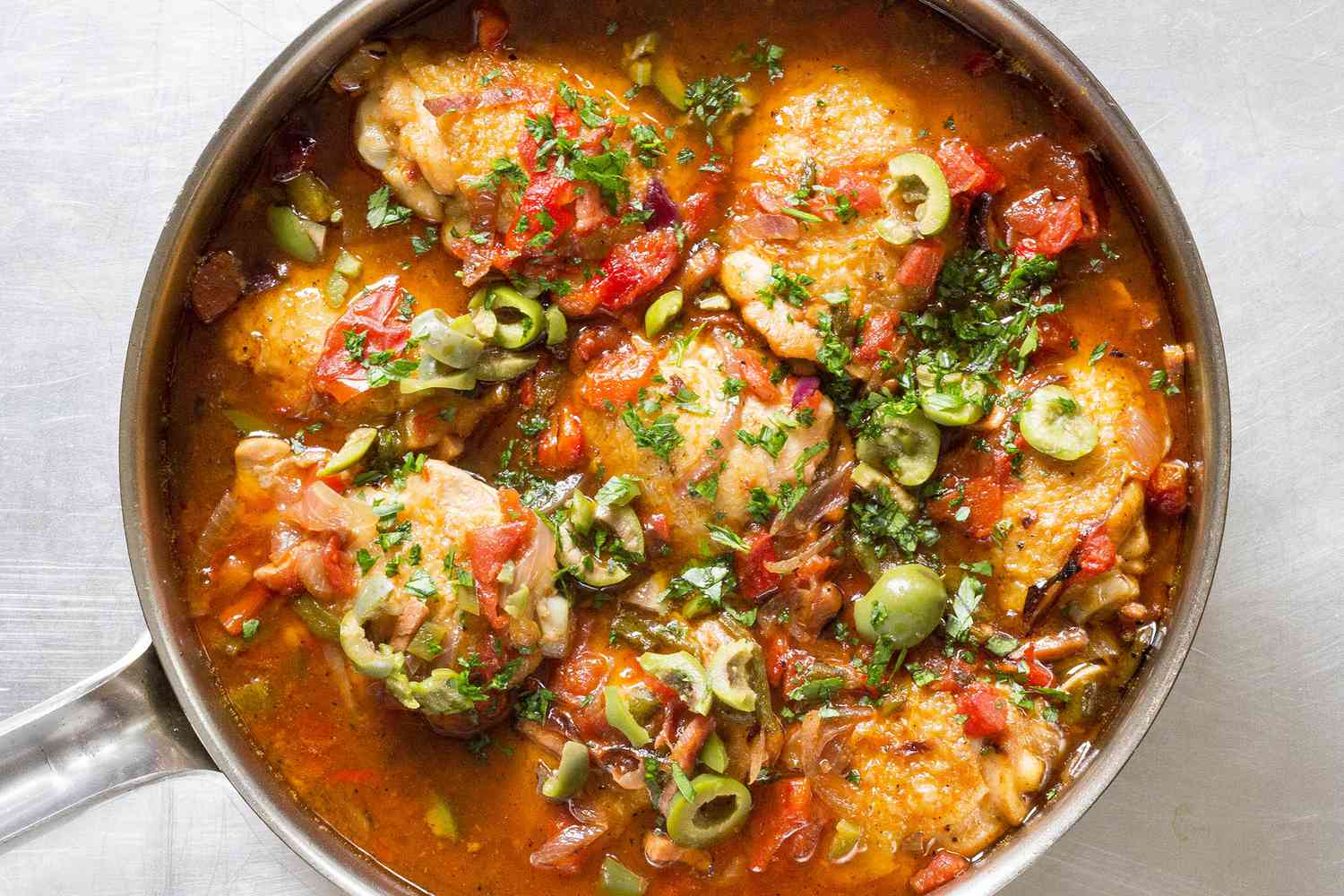 Basque-Style Chicken with Peppers and Olives