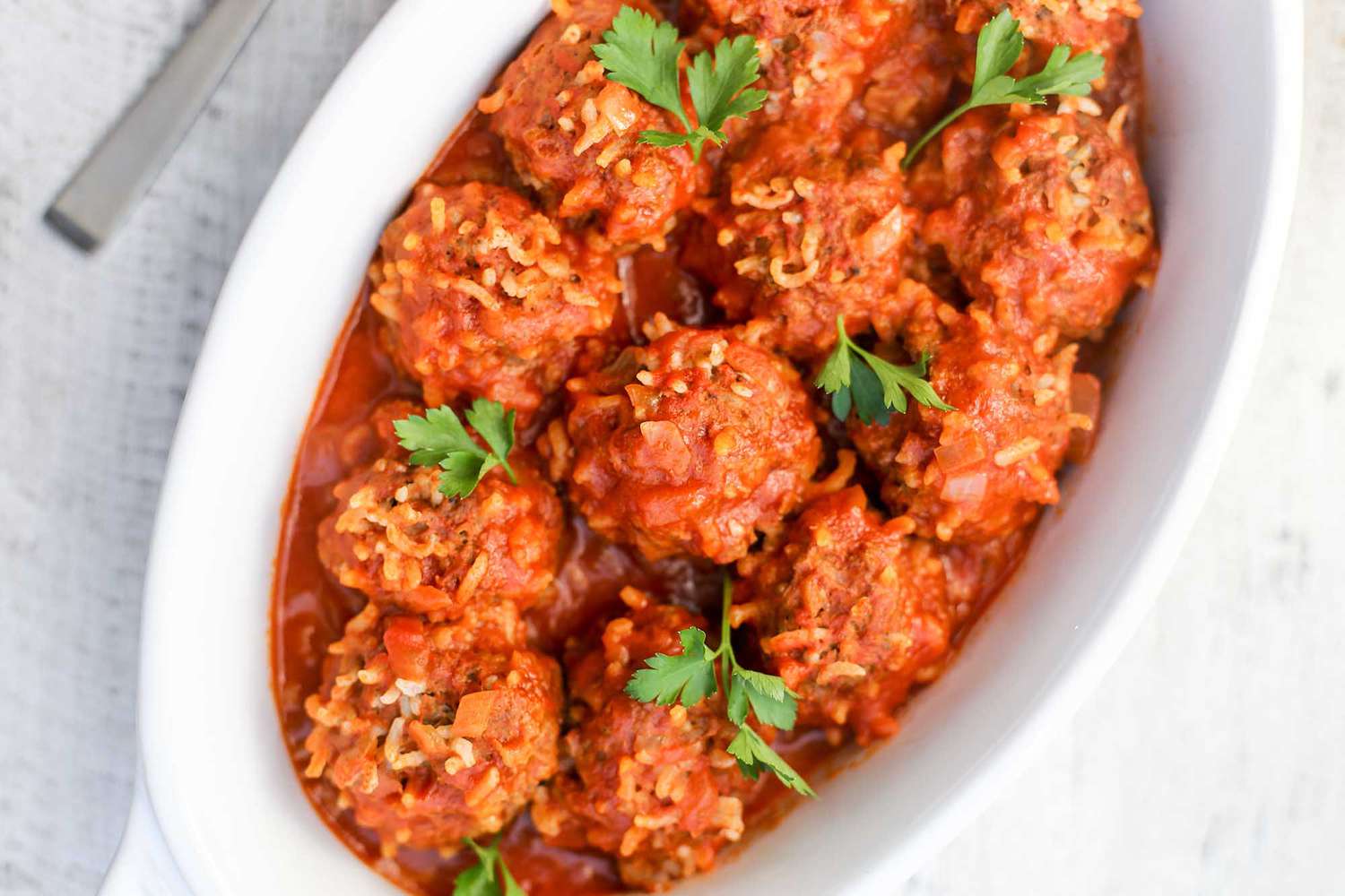 Pressure Cooker Porcupine Meatballs