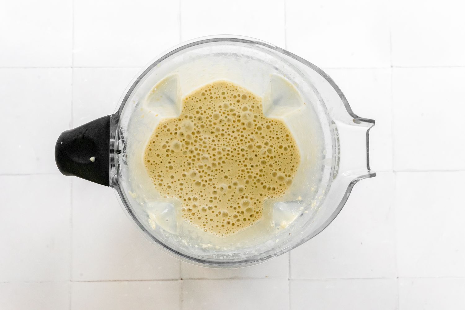 Sauce Ingredients Blended Together to Make a Sauce for Creamy Vegan Pasta Recipe