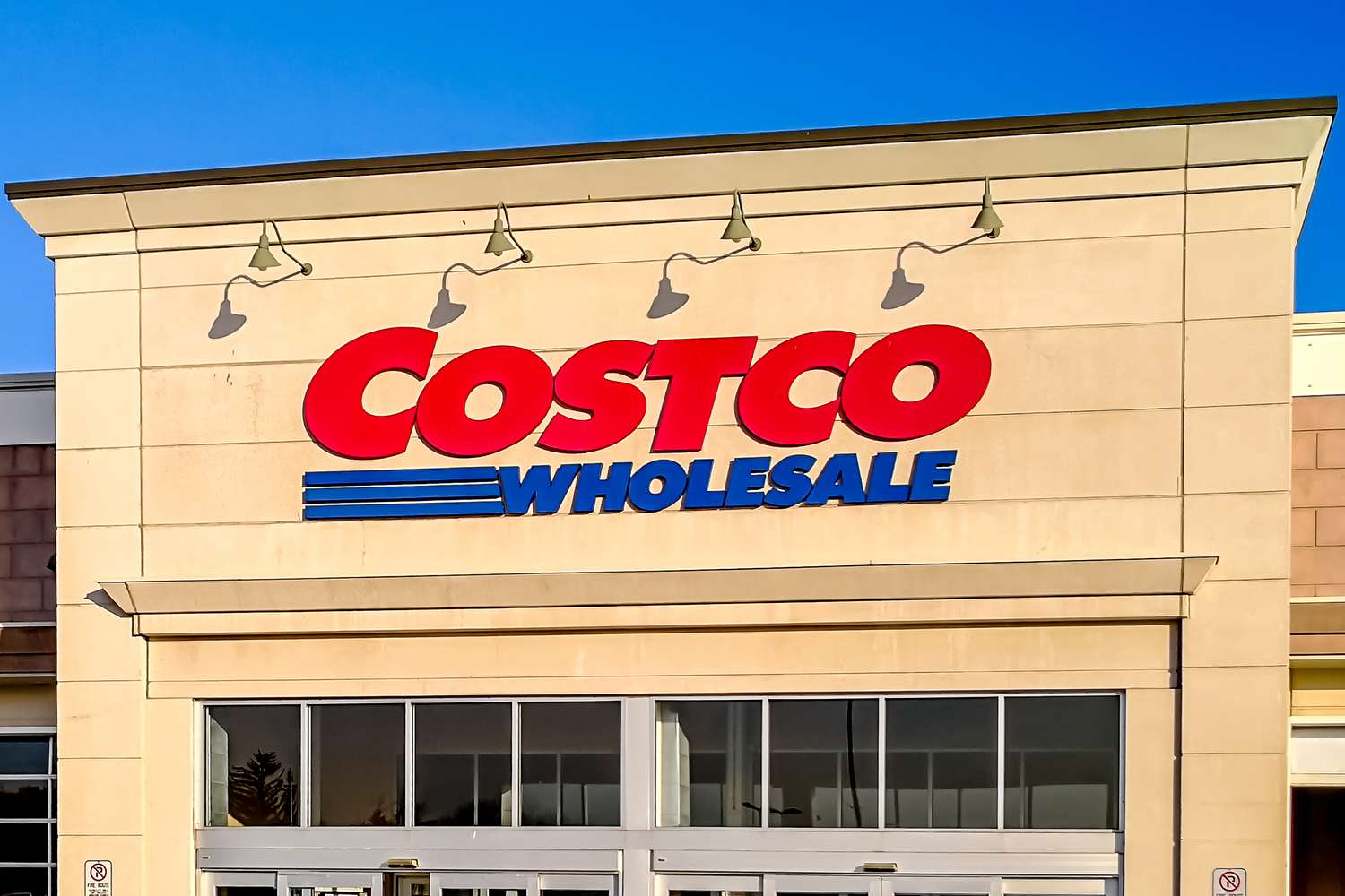 The exterior facade of a Costco Wholesale store
