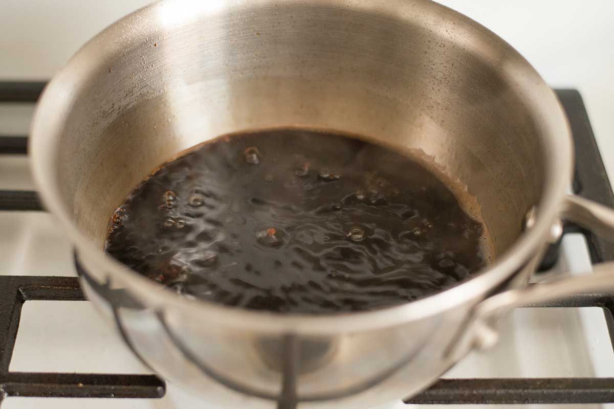 Roasted Brussels Sprouts with Pomegranate-Balsamic Glaze