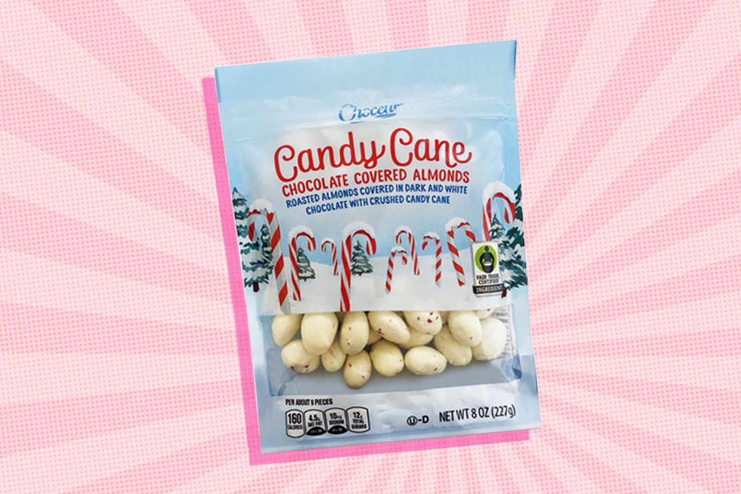 bag of Candy Cane Chocolate Covered Almonds
