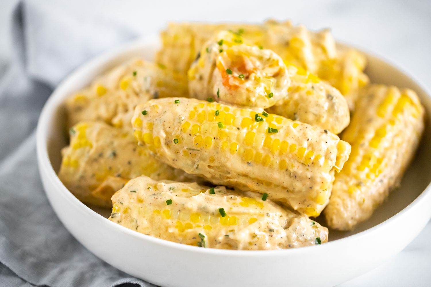Trinidadian Boiled Corn in a Bowl