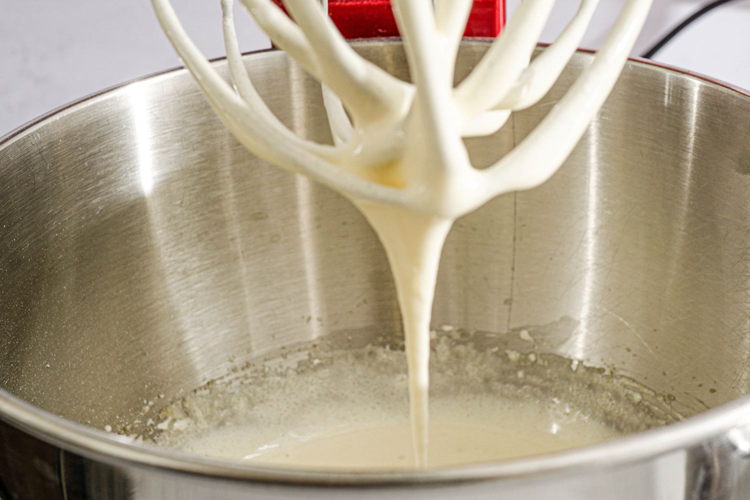 Whisk the egg and sugar.