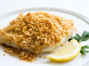 Baked Cod with Ritz Cracker Topping