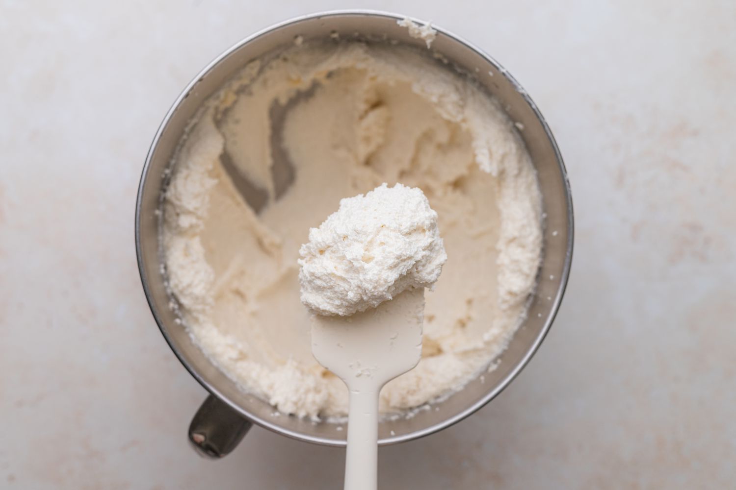 Whipped Sugar and Egg for Rainbow Cake