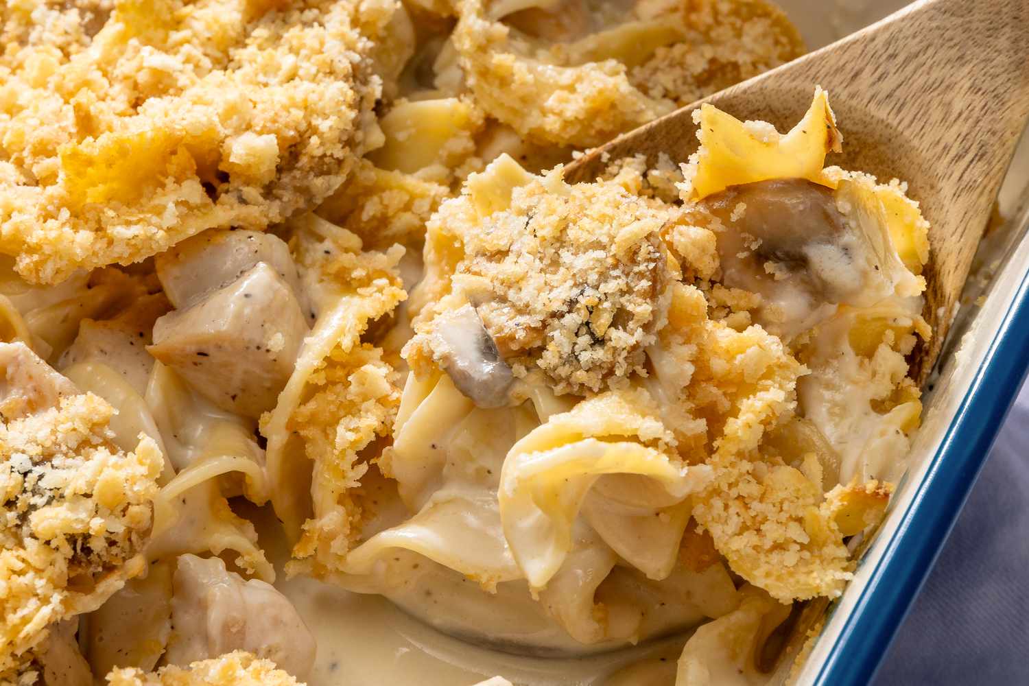 close up view of Church Chicken Casserole