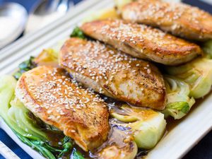 Skillet Chicken with Bok Choy
