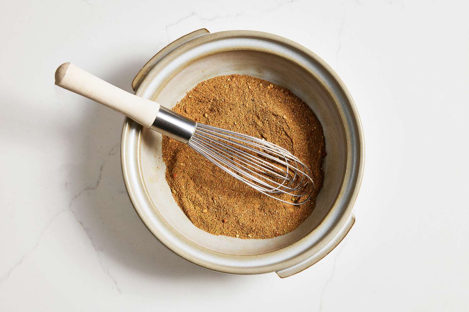 Old Bay Ingredients Mixed Together Using a Whisk