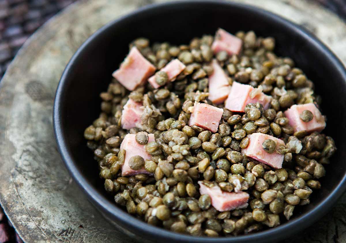 Lentils and Ham recipe