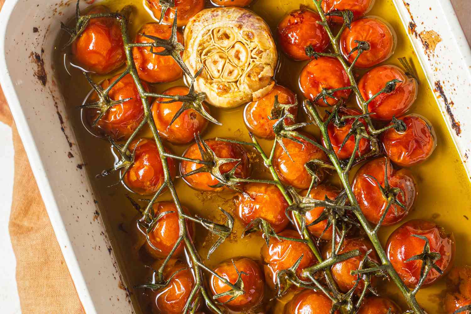 Tomato Confit in a Baking Dish