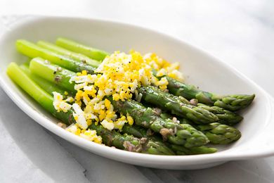 Asparagus Eggs Caper Vinaigrette