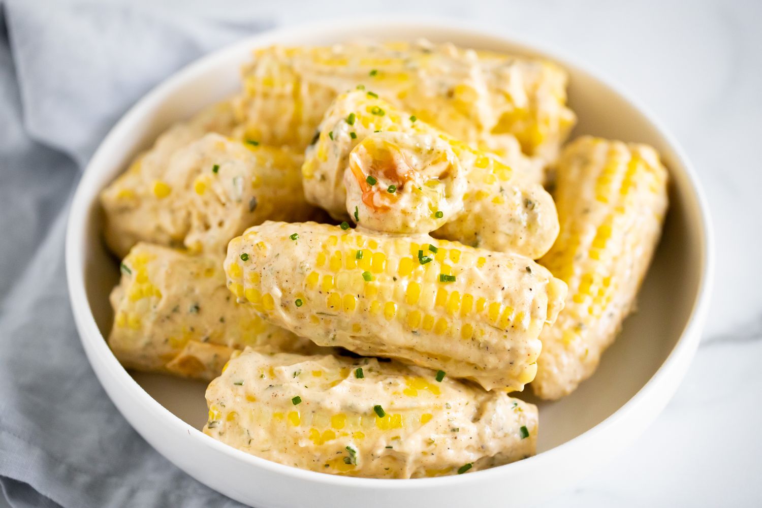 Trinidadian Boiled Corn in a Bowl