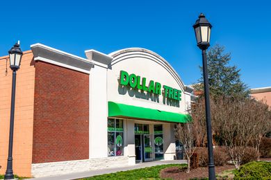 The outside view of a Dollar Tree store
