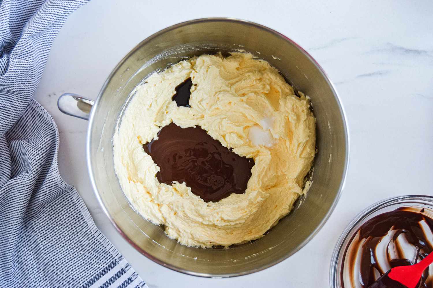 Chocolate Bourbon Cake batter in the making