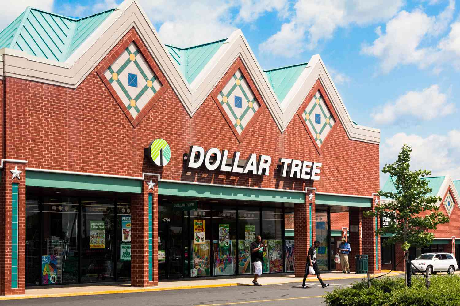 Entrance to large Dollar Tree store in Manassas, Virginia, USA
