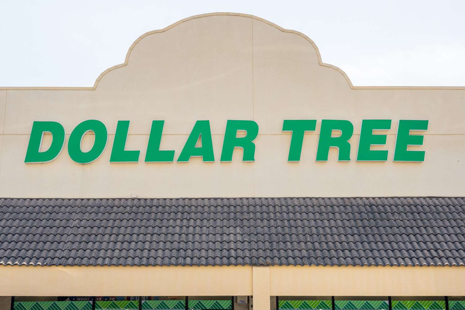 The exterior of a Dollar Tree store showing its sign