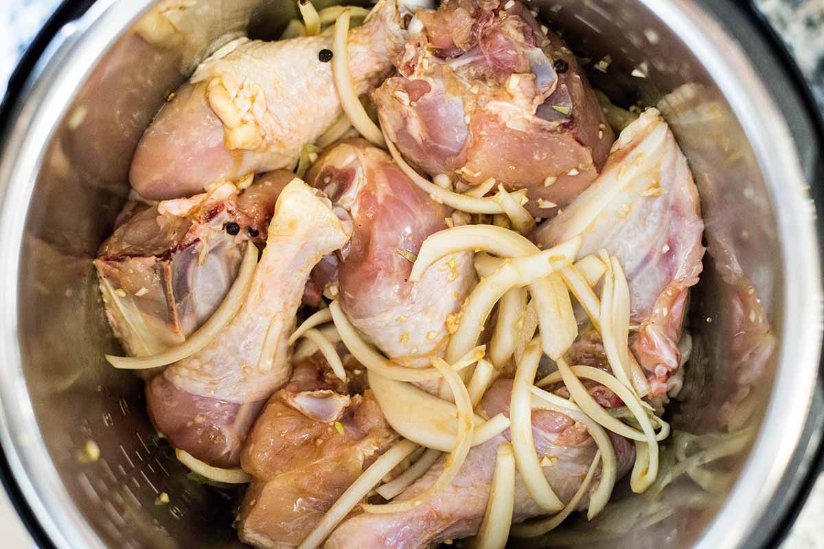 Pressure Cooker Chicken Adobo with Rice