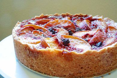 Peach Blueberry Cake