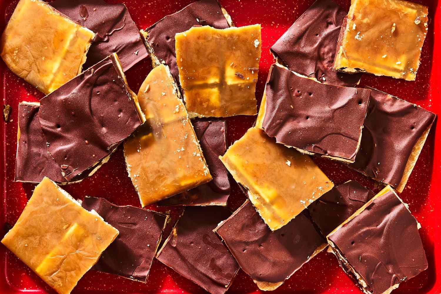 Christmas cracker candy arranged on a surface