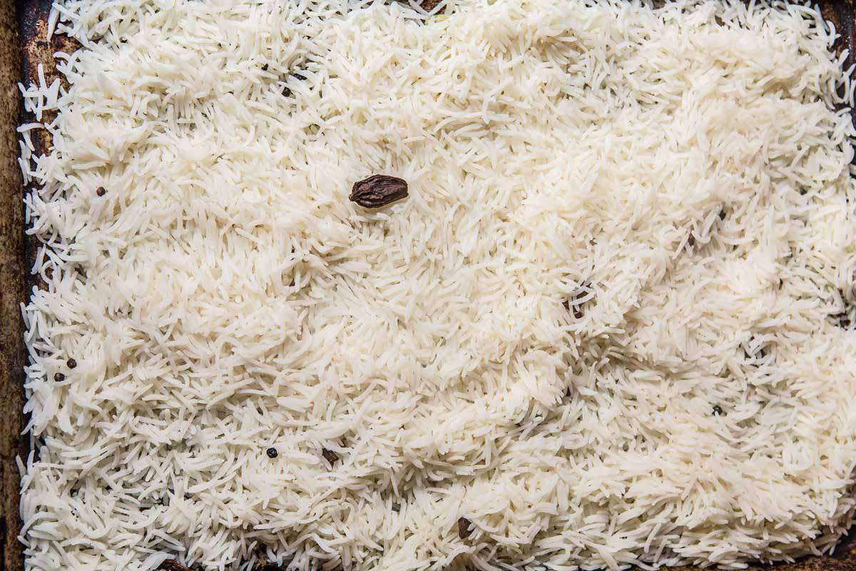 Indian Chicken and Rice Dish cook the rice