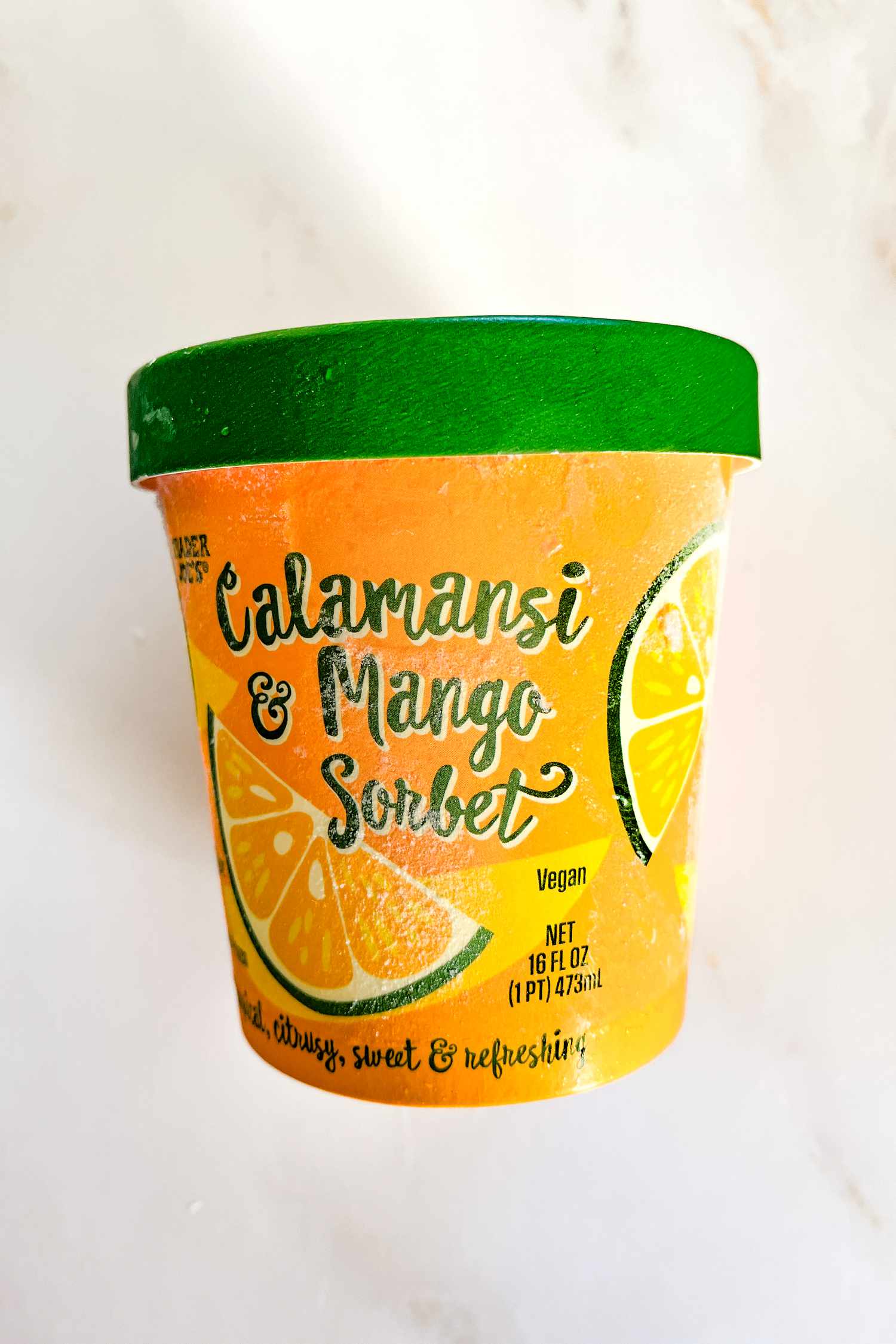 Calamansi & Mango Sorbet Trader Joe's product