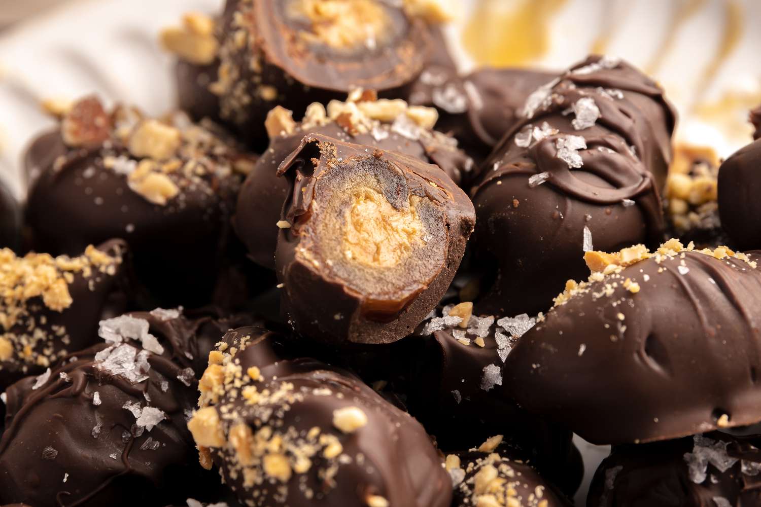 Candy Bar Dates with One Cut in Half