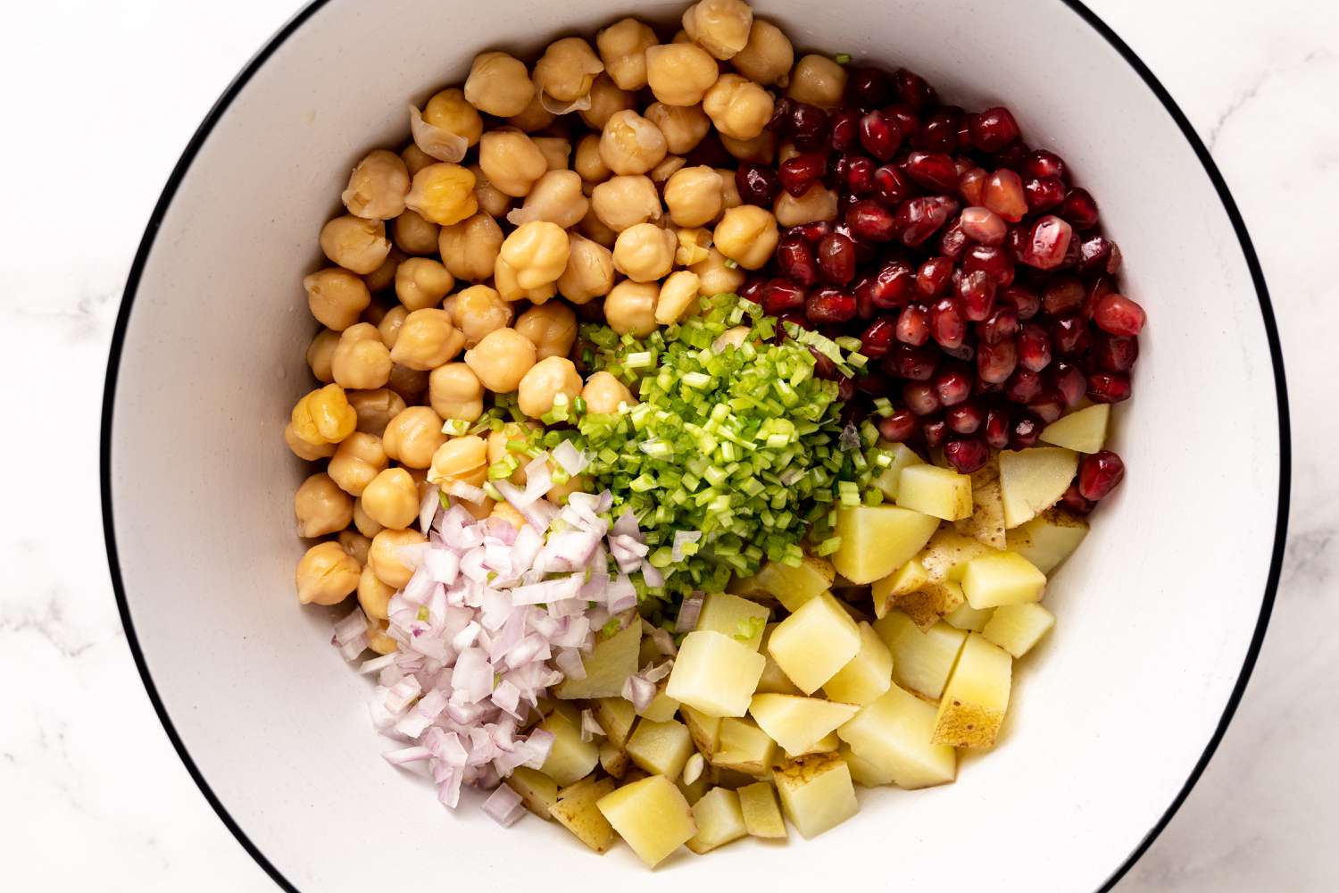 Add all the ingredients into a large bowl.