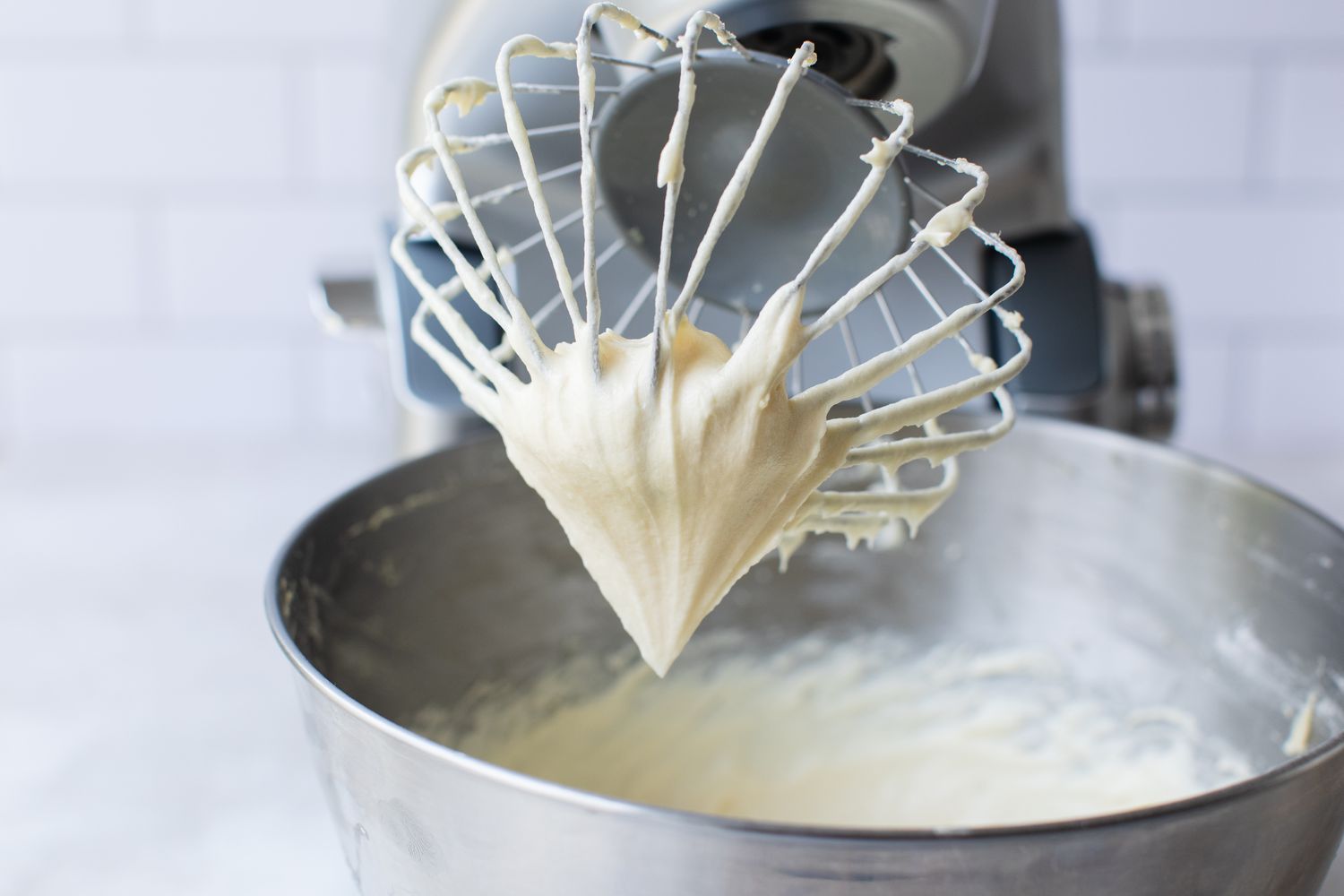 Cream Cheese Frosting Recipe on Whisk Attachment of Mixer