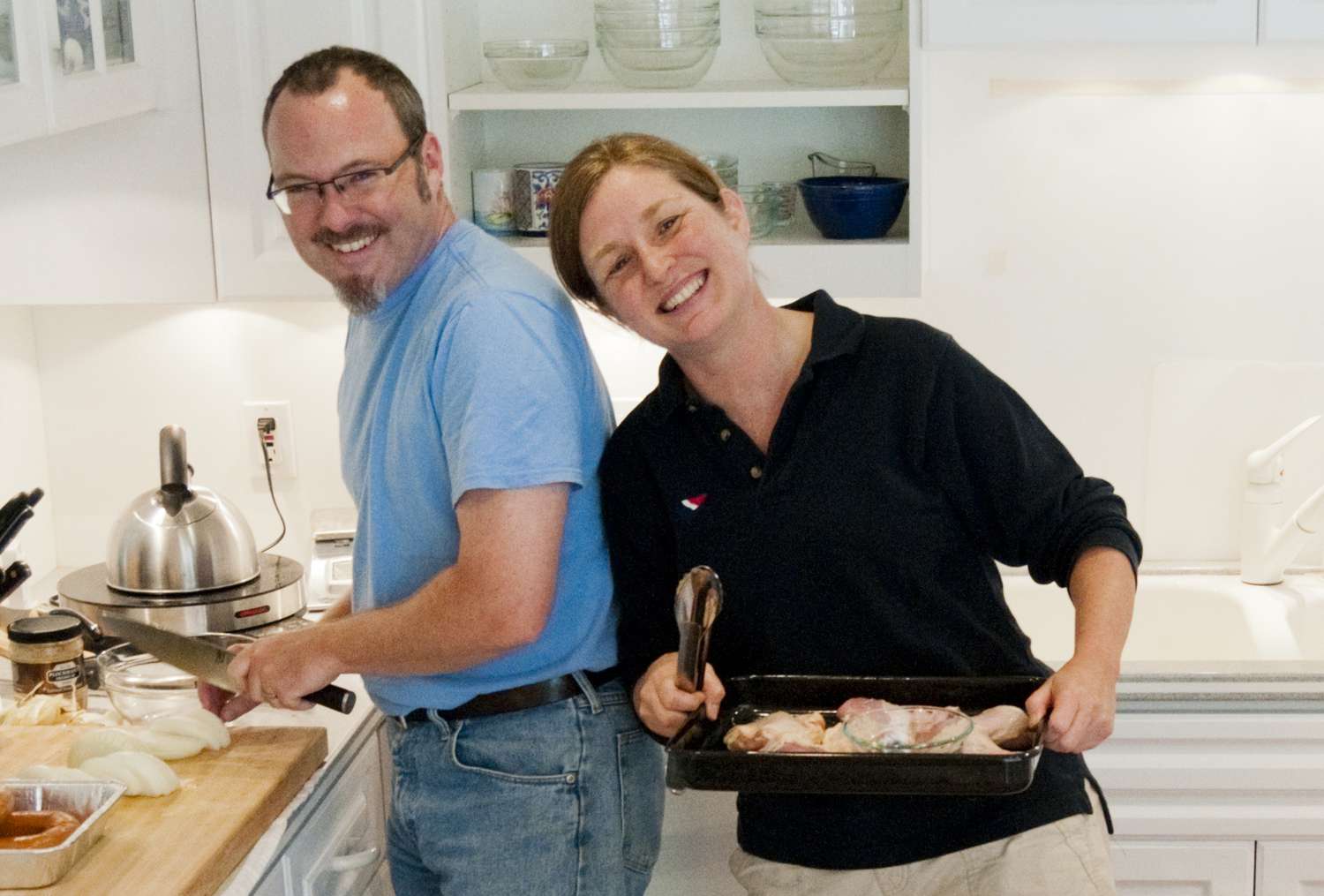 Hank Shaw and Elise Bauer in Elise's Kitchen