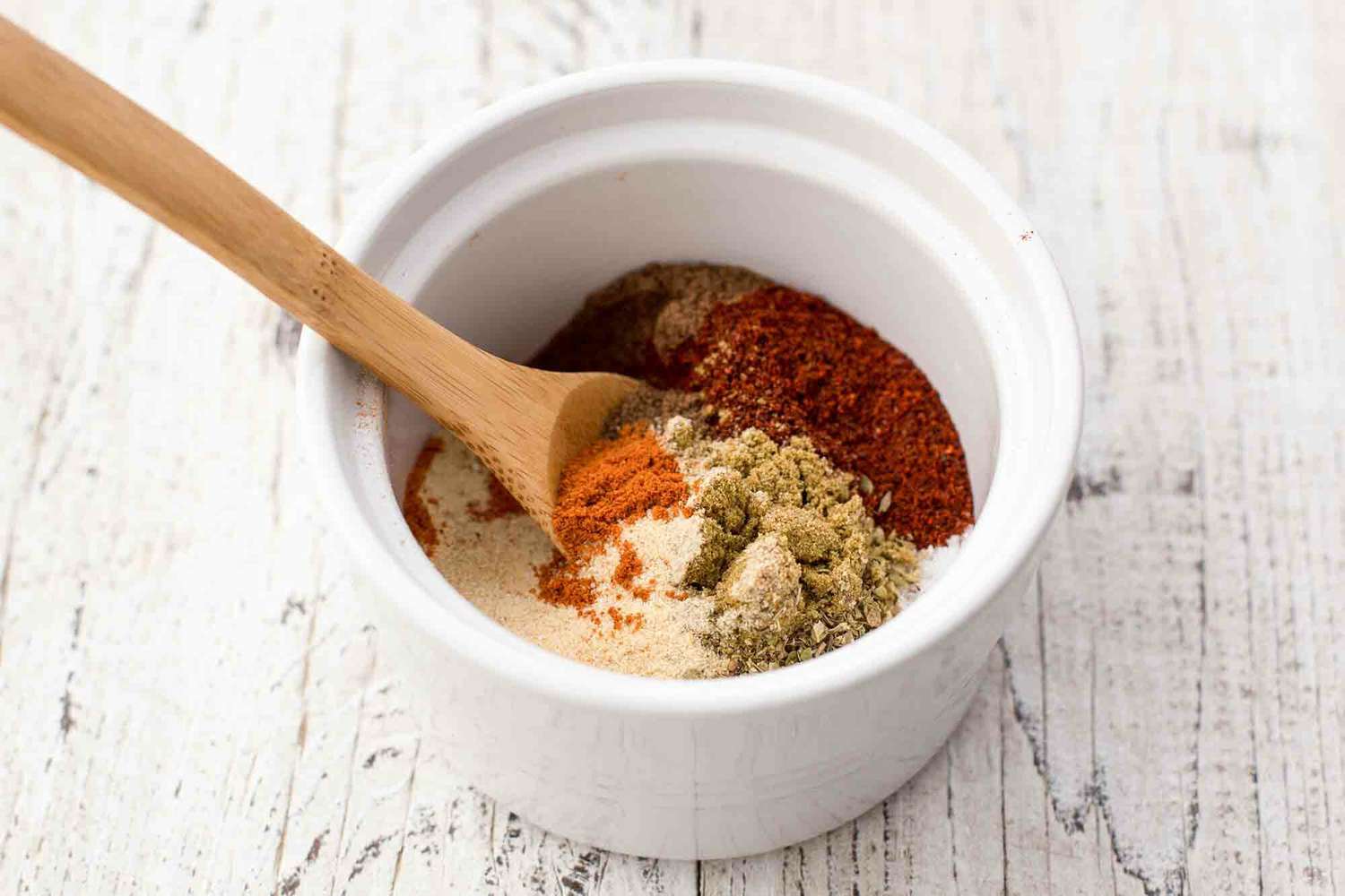 How to Make Chicken Taco Meat in the Pressure Cooker mix the spices