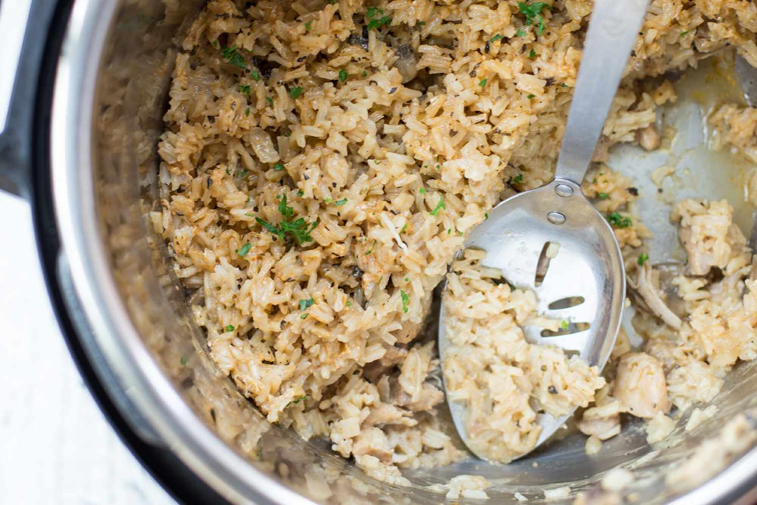 Pressure Cooker Chicken and Rice Casserole