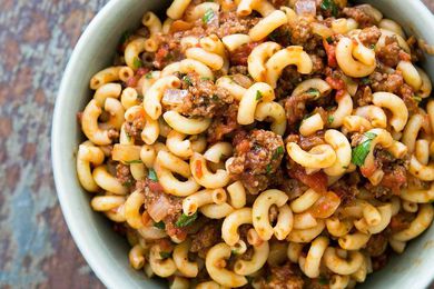Bowl of Hamburger and Macaroni