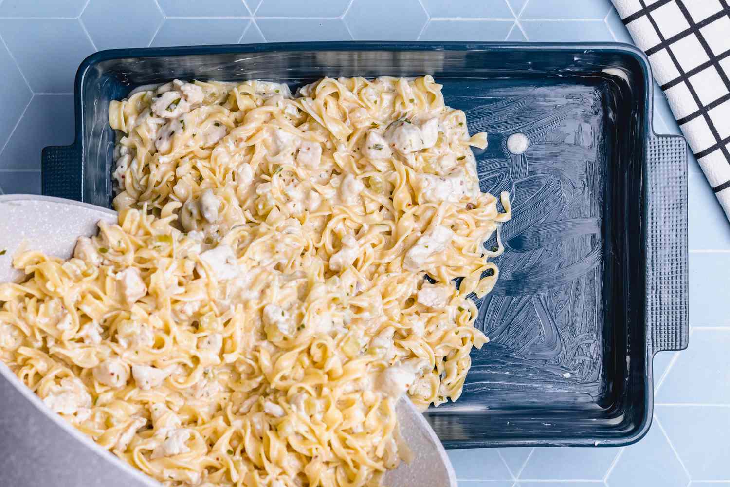 how to prepare casserole dish for tuna noodle casserole