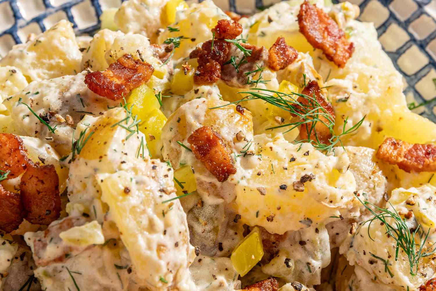 ranch potato salad (close-up)