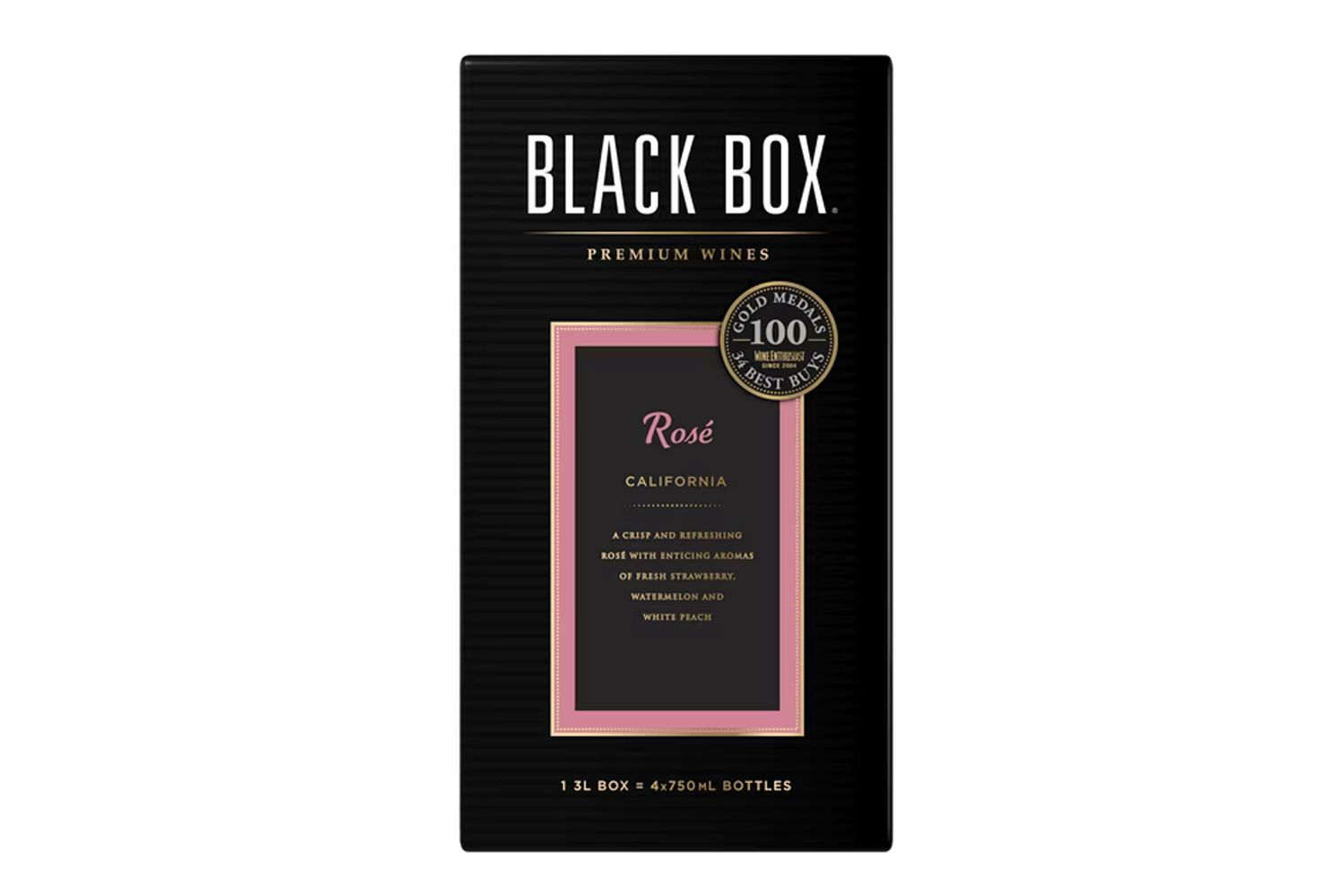 Black Box Ros wine packaging premium boxed wine product