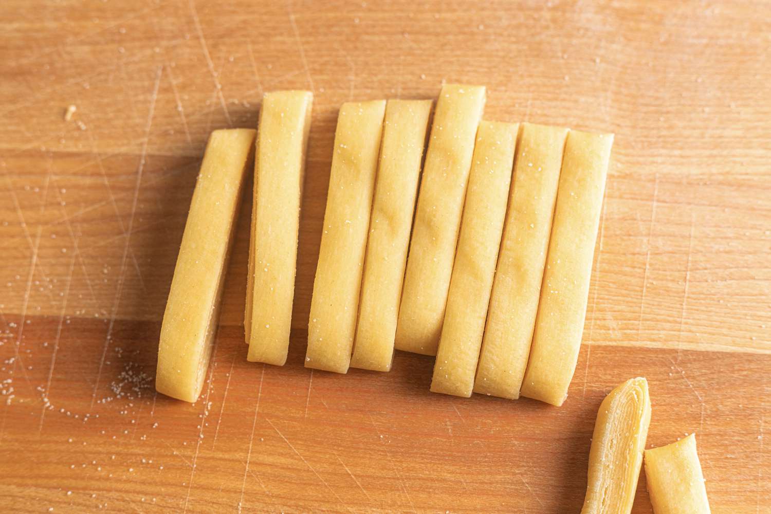 Rolled Strips of Tagliatelle 