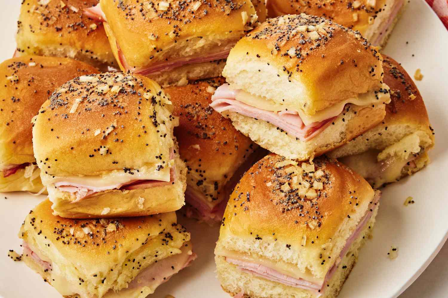 Funeral Sandwiches piled up on a platter