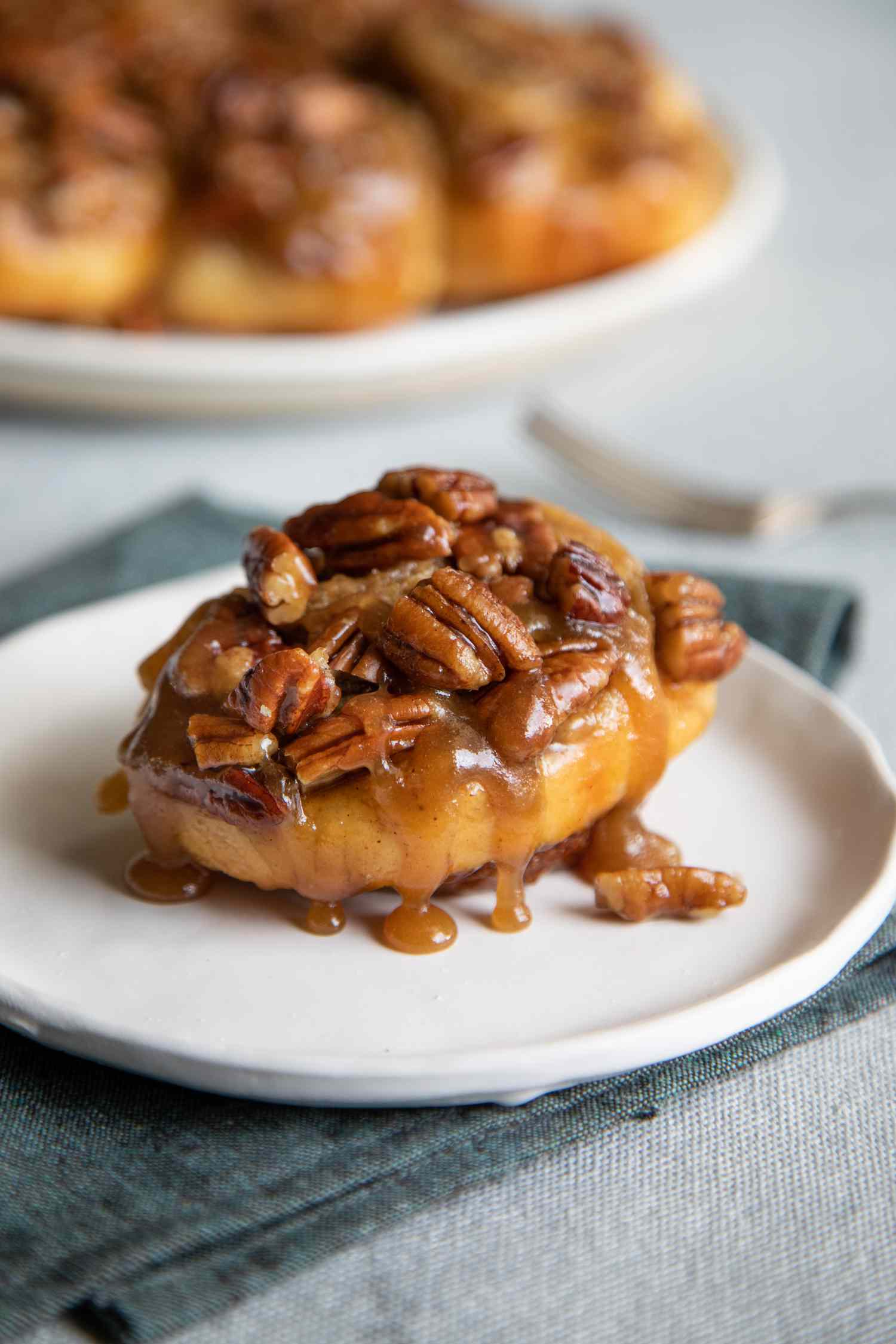 Cinnamon buns with pecans.